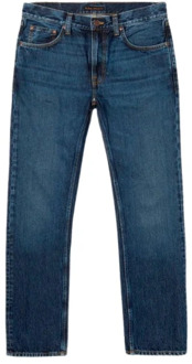 Nudie Jeans Gritty Jackson Organische Katoenen Jeans Nudie Jeans , Blue , Heren - W34 L32,W29 L32,W33 L32,W32 L32,W28 L32,W30 L32