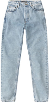 Nudie Jeans Lichtblauwe Breezy Britt Jeans Nudie Jeans , Blue , Dames - W25 L28,W31 L28