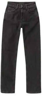 Nudie Jeans Rechte jeans Nudie Jeans , Black , Dames - W26 L30