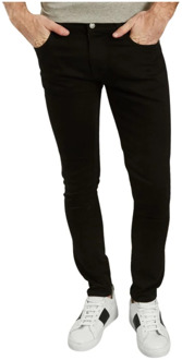 Nudie Jeans skinny fit jeans Tight Terry ever black Zwart - 30-32