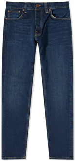 Nudie Jeans Slim Fit Biologische Denim Jeans Nudie Jeans , Blue , Heren - W33,W31,W34,W32