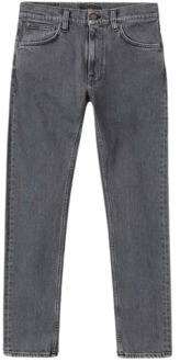 Nudie Jeans Slim Fit Grijs Ash Denim Jeans Nudie Jeans , Gray , Heren - W32,W36