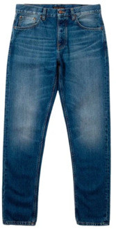 Nudie Jeans Slim-fit Jeans Nudie Jeans , Blue , Heren - W34 L32,W31 L32,W32 L32,W28 L32,W30 L32,W33 L32