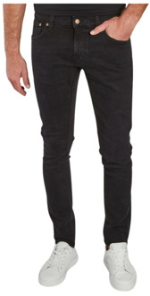 Nudie Jeans Slim Fit Zwarte Terry Jeans Nudie Jeans , Black , Heren - W28 L32,W34 L32,W33 L32,W31 L32,W30 L32