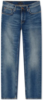 Nudie Jeans Trousers Nudie Jeans , Blue , Heren - W33