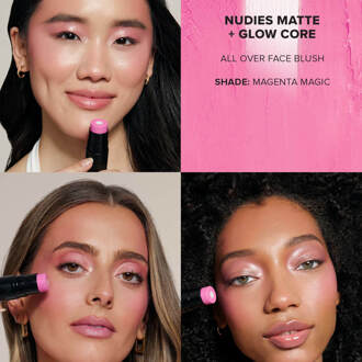 Nudies Matte and Glow Core All Over Face Blush Colour 6g (Various Shades) - Magenta Magic