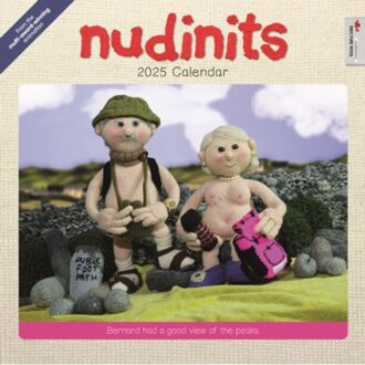 Nudinits Square Wall Calendar 2025 - Calendars, Carousel