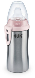 NUK Drinkfles Active Cup edelstaal Design: roze vanaf 12 maanden Roze/lichtroze