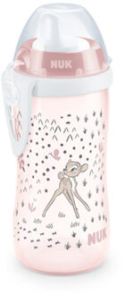 NUK Drinkfles Kiddy Beker 300 ml, Disney Bambi Roze/lichtroze - 300ml