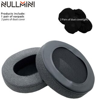 Nullmini Vervanging Oorkussen Voor Corsair HS50 HS60 HS70 Headset Hoofdtelefoon Lederen Mouwen Oortelefoon Oorbeschermer donker grijs velour