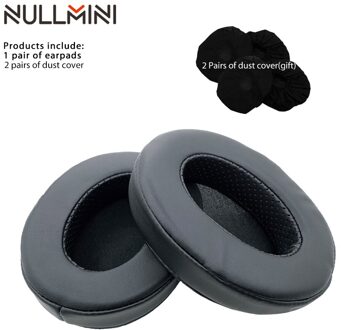 Nullmini Vervanging Oorkussen Voor Corsair HS50 HS60 HS70 Headset Hoofdtelefoon Lederen Mouwen Oortelefoon Oorbeschermer zwart leer