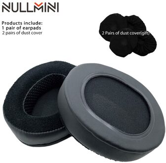 Nullmini Vervanging Oorkussen Voor Corsair HS50 HS60 HS70 Headset Hoofdtelefoon Lederen Mouwen Oortelefoon Oorbeschermer zwart velvet