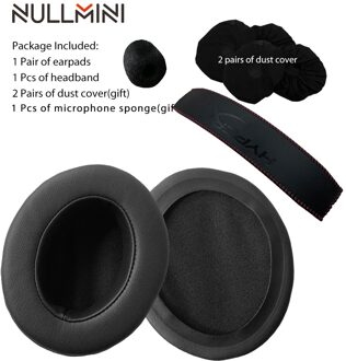 Nullmini Vervanging Oorkussen Voor Hyperx Cloud Alpha Hoofdtelefoon Hoofdband Oorbeschermer Mouw Headset 1 en rood headband