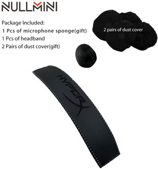 Nullmini Vervanging Oorkussen Voor Hyperx Cloud Alpha Hoofdtelefoon Hoofdband Oorbeschermer Mouw Headset wit headband
