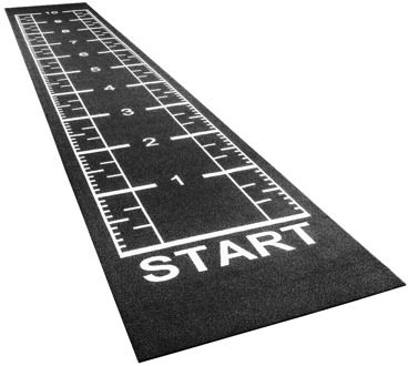 Numbers PRO Sprinttrack 12 x 2 meter Zwart-Wit