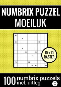 Numbrix Puzzel Moeilijk Voor Ver Gevorderden - Puzzelboek Met 100 Numbrix Puzzels - Nr.15 - Puzzelboeken & Meer