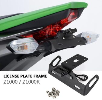 Nummerplaat Frame Houder Ondersteuning Voor Kawasaki Z1000 Z1000R Z 1000 R Fender Bracket led