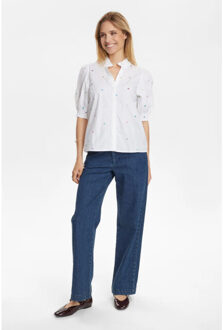 Numph 705696 nujune shirt 9000 bright white Wit - 38
