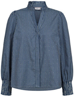 Numph Nuemilie shirt 706165 medium blue denim Blauw - 40