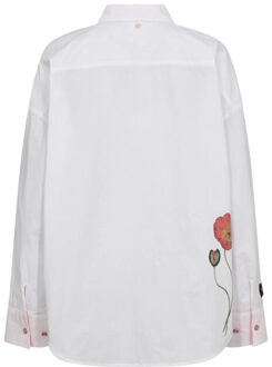 Numph Nuflory shirt 706476 bright white Wit - 38