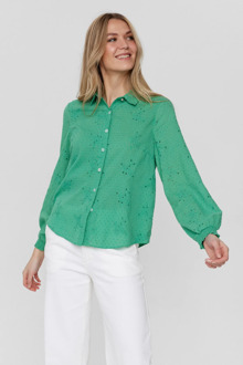 Numph Numph nuvida shirt 704038 green spruce Groen - 36