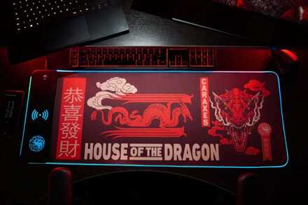 numskull House of the Dragon Mousepad with Mobile Charger