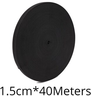 Nunify 4000Cm 1.5-4Cm Zwarte Elastische Band Spandex Riem Trim Naaien/Lint Kleding Flex Naaien Materiaal voor Shorts Rok Trouse 1.5cm width 4000cm