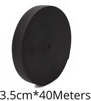 Nunify 5Meter Breedte 1.5-4Cm Zwart Verstelbare Elastische Band Naaien Voor Maken Pruiken Gereedschap 30Cm hoge Elastische Ademend 3.5cm width 40Meters