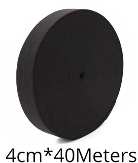 Nunify 5Meter Breedte 1.5-4Cm Zwart Verstelbare Elastische Band Naaien Voor Maken Pruiken Gereedschap 30Cm hoge Elastische Ademend 4cm width 40Meters