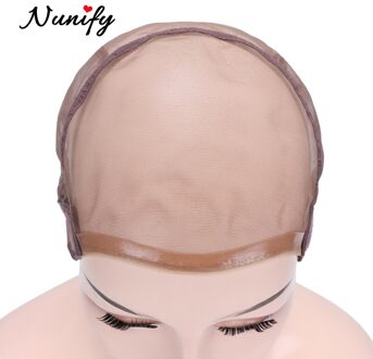 Nunify Pruik Cap Voor Het Maken Pruiken Volledige Zwitserse Kant Ventileren Pruik Cap Voor Haarverlenging Wave Caps Haarnetje U Deel top XL Size