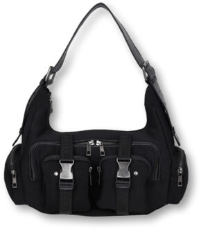 Núnoo Sally buckle scuba Zwart - One size