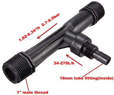 NuoNuoWell 1/2 ''3/4" 1 inch Irrigatie Venturi/Ozon-Water Meststof Mixer Injector Landbouw Tuin