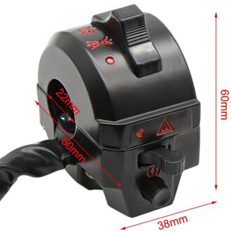 Nuoxintr 22Mm Motorfiets Switches Motor Claxon Turn Signaal Elektrische Fog Lamp Light Start Stuur Controller Schakelaar rechtsaf