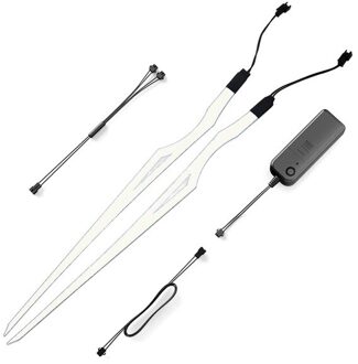 Nuoxintr Motorhelm Light Strip Waterdicht Led El Koud Licht Night Rijden Signaal Lichtgevende Gemodificeerde Licht Helm Sticker ijs- blauw