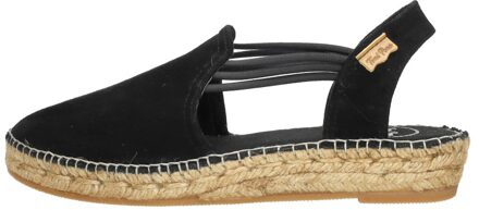 Nuria Dames Espadrilles - Black/Black-Black - Maat 37