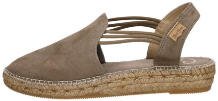 Nuria Espadrilles Taupe Dames Espadrilles - Maat 36