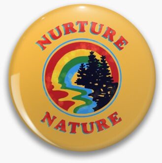 Nurture Natuur Vintage Environmentalist Zacht Email Pin Badge Decoratieve Kleding Badge Revers Pin Broche Sieraden Voor Vrouwen