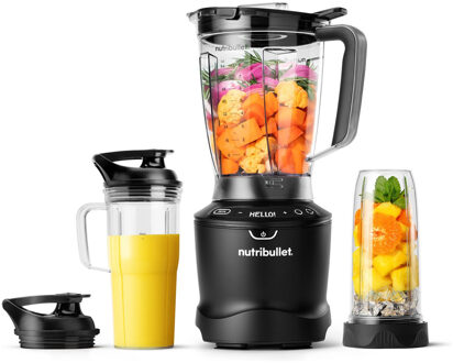 NUTRIBULLET 1500 Smart Sense DeLuxe (9pcs) Foodprocessor Zwart