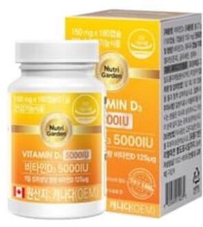 NutriGarden Vitamin D3 5000IU 2025 Version - 150mg x 180 capsules
