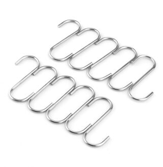 Nuttig 10 stks S Vormige Haken Keuken Opknoping Hanger Opslag Houders Organizer Huishoudelijke Thuis Essentieel