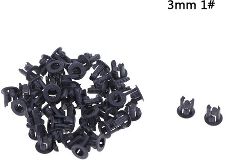 Nuttig 50 Stuks Zwart Plastic 3 Mm 5 Mm Lamp Led Diode Houder Zwart Clip Bezel Socket Mount