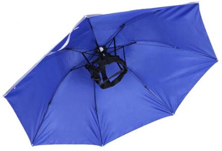 Nuttig 95Cm Grote Hoofd Paraplu Uv Anti-Regen Outdoor Reizen Vissen Paraplu Hoed Draagbare Drie-Opvouwbare Paraplu mannen Vrouwen 02