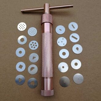 Nuttig Groene Klei Extruders Sculptuur Klei Suikerpasta Extruder Fondant Cake Sculptuur Polymeer Cake Tool Goud