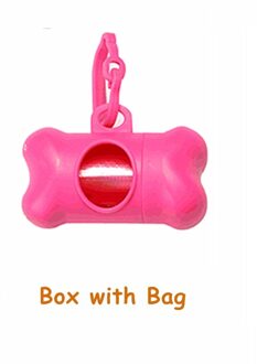 Nuttig Huisdier Kak Tas Set Multipurpose Carrier Garbage Clean Dispenser Doos Hond Afval Kak Tas Hondenaccessoires Dierbenodigdheden roze doos met zak
