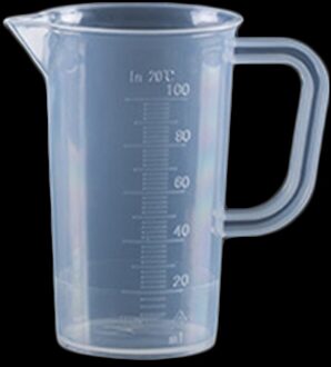 Nuttig Maatbeker Clear Plastic Bakken Keuken Koken Voor Meel Suiker Au 100ML met handvat