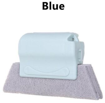 Nuttig Microfiber Venster Reinigingsborstel Airconditioner Duster Cleaner Met Wasbare Jaloezie Blade Schoonmaakdoekje blauw
