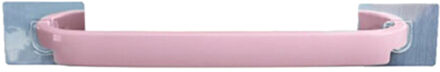 Nuttig Plastic Handdoekenrek Bad Rail Hanger Keuken doek rack Handdoek Houder Badkamer Muur Gemonteerd Roze