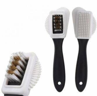 Nuttig Suède Schoen Borstel 3 Side Reinigingsborstel En Gum Gummen Set Zwart S Vormige Schoenen Cleaner Voor Suède nubu Worden Gerechten