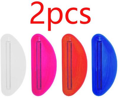 Nuttig Tandpasta Rolling Holder Voor Thuis Badkamer 1/2/3Pcs Tandpasta Dispenser Plastic Tandpasta Buis knijper Thuis 2stk willekeurig kleur