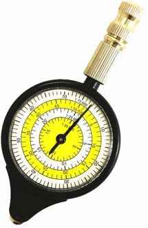 Nuttig Top Kilometerteller Multifunctionele Kompas Curvometer Met Afstandsmeter Kaart Kilometerstand Meten Outdoor Camping Gereedschap geel